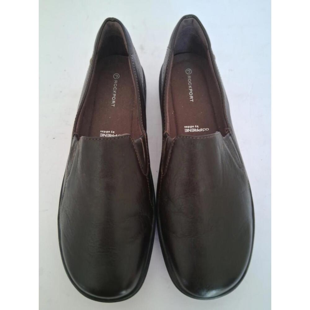 Rockport Women's Brown AdiPrene Leather Loafers Lightweight Minimalist, Size 9